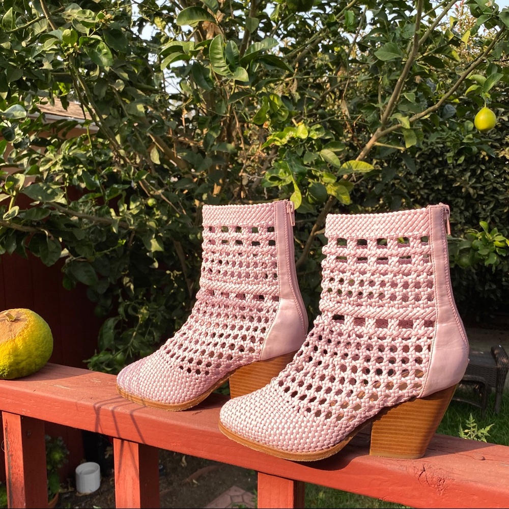 Jeffery Campbell pink boots